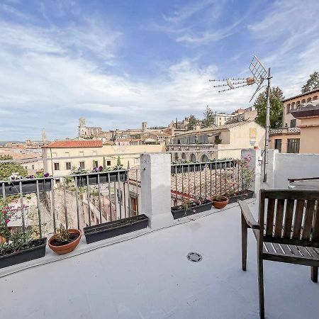 Romantic Duplex With Terrace And Great Views Girona Exteriör bild