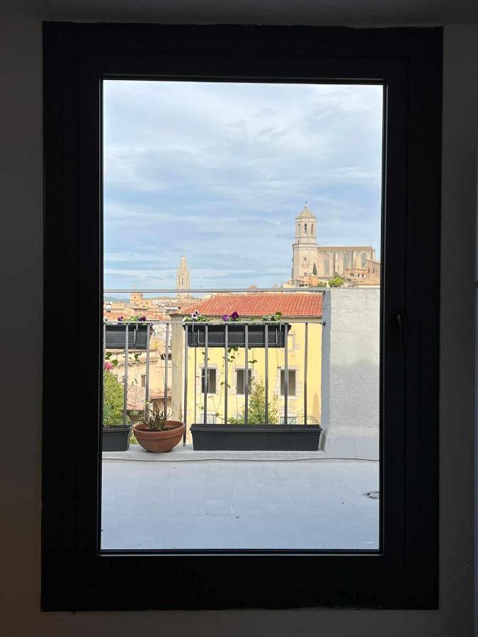 Romantic Duplex With Terrace And Great Views Girona Exteriör bild