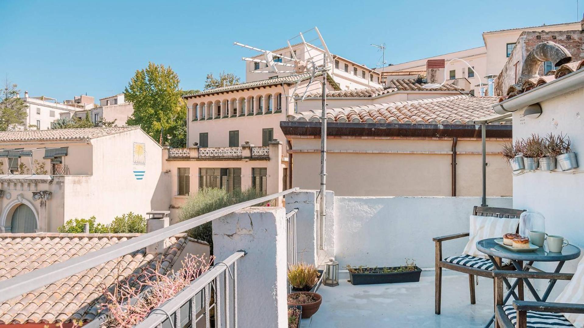 Romantic Duplex With Terrace And Great Views Girona Rum bild